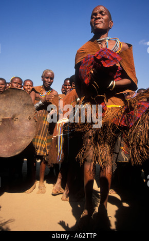 Maasai dancing their traditional wedding dance at night, Zanzibar Stock ...