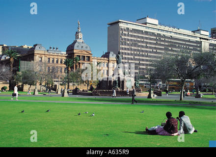 Church Square in the centre of the city of Pretoria South Africa Stock Photo