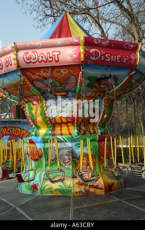 Closed booth in an amusement park in Milan, Italy, Europe Stock Photo