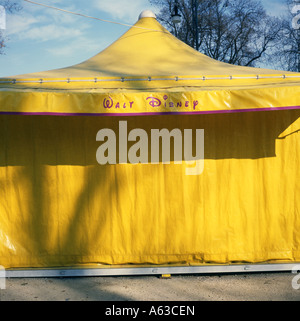 Closed booth in an amusement park in Milan, Italy, Europe Stock Photo