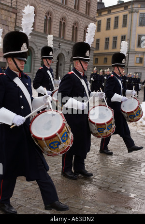 Military band in Stockholm Stock Photo