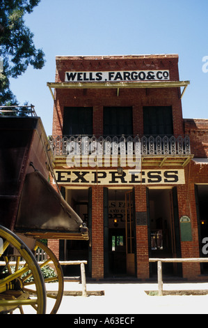 California Gold Country Columbia State Historic Park Wells Fargo Office stagecoach Stock Photo