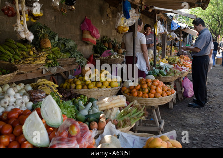 Fruits vegetables at Mercadito Subtiava Leon Nicaragua Stock Photo