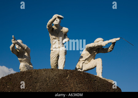 Monument honoring Sandinista fighters and FSLN founder Carlos Fonseca Matagalpa Nicaragua Stock Photo