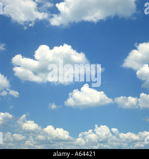cumulus clouds and blue sky Stock Photo