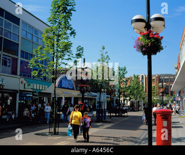 Shoppers on High Street West, Sunderland, Tyne and Wear, England, UK.