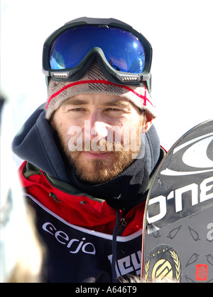 Gian Simmen, olympic champion halfpipe 1998, Switzerland, Event: Superfinal, Nescafé Champs Open 2006 Date: 5 February 2006 Stock Photo