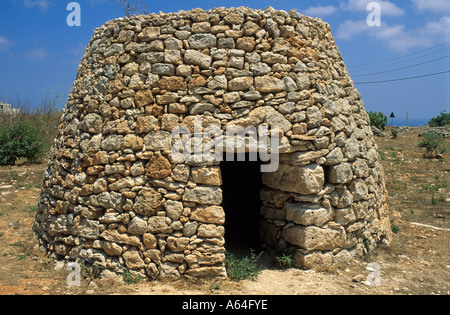 Traditional stonehouse, Girna, on Malta island Stock Photo