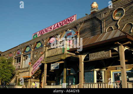 Cedar Key Florida Dock Street Stock Photo