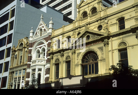 Old and new buildings in downtown Perth, Westaustralia Stock Photo