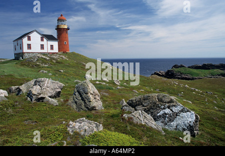 Lighthouse at Ferryland, Avalon Peninsula, Newfoundland Stock Photo