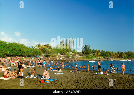 Etang Sale Beach - Reunion island Stock Photo