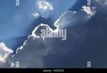 cumulus congestus rain shower cloud Stock Photo