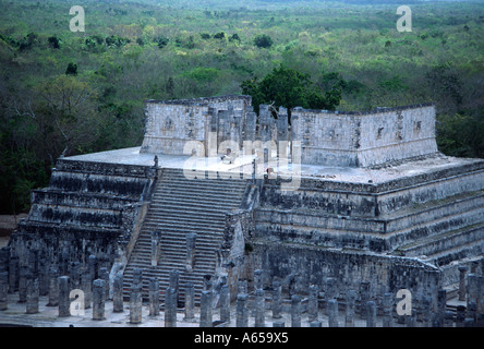 Temple, pyramid, Mayan ruins at Coba, Yucatan Peninsula, Mexico Stock Photo