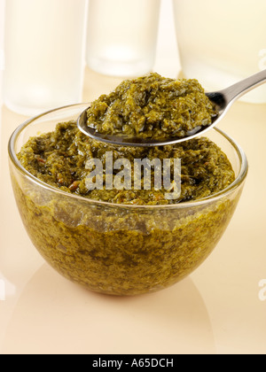 ITALIAN SALSA VERDE Stock Photo