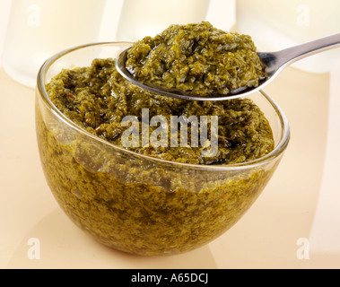ITALIAN SALSA VERDE Stock Photo