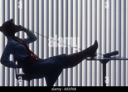 business woman on phone Stock Photo