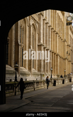 King's College Maughan Library building viewed though arch Chancery Lane London Stock Photo