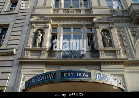 Exterior of the Criterion Restaurant in Piccadilly London England UK ...