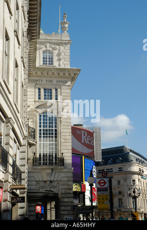 View of Piccadilly Circus architecture London England Stock Photo