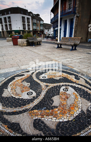 Street art in Swanage, Dorset Stock Photo
