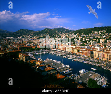 FR - COTE D'AZUR:  Nice town and harbour Stock Photo