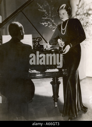 Sultry Piano Playing Stock Photo