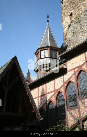 The Castle Burg Reichsburg in the Mosel Vally near Cochem;Rhineland; Germany Stock Photo