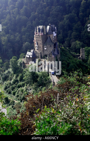 Castle in the Mosel Valley near Cochom of  Schloss Eltz in Germany Stock Photo
