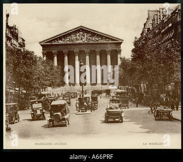 Paris La Madeleine C1908 Stock Photo