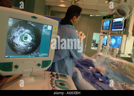 Heart Catheterization procedure in progress Washington Hospital Center DC Stock Photo