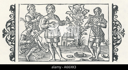 16th Century Musicians 1 Stock Photo