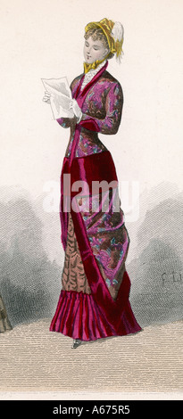 History Of Fashion 1879 Stock Photo