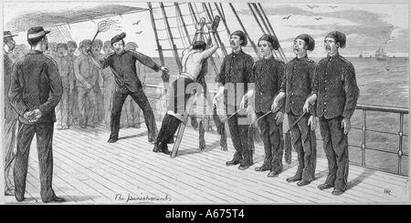 Flogging FLOGGING A SAILOR Stock Photo - Alamy