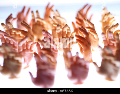 hands reaching out Stock Photo
