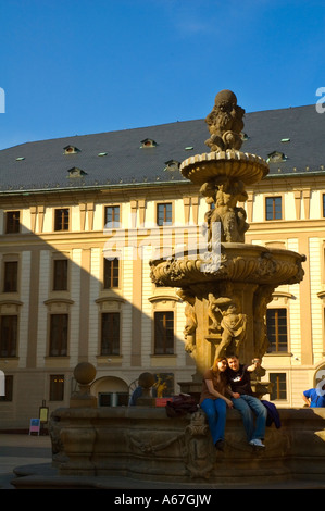 Prague castle grounds Czech Republic EU Stock Photo