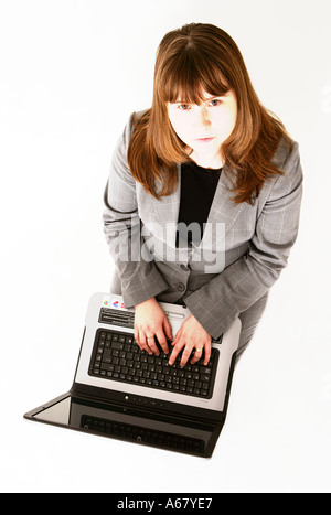 Business women using laptop computer Stock Photo