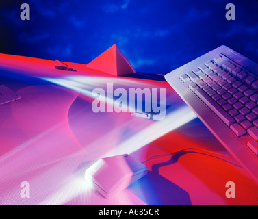 Computer Graphic.keyboard,,computer,dynamic,mouse,technology Stock Photo
