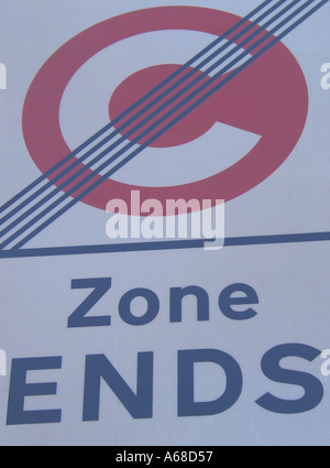 London Congestion Charge Road Sign London England Great Britain Stock Photo