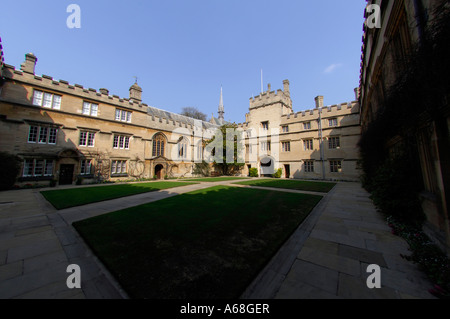 Jesus College Front Quad and Gatehouse Oxford Stock Photo