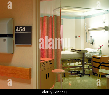 Hospital patient room Stock Photo