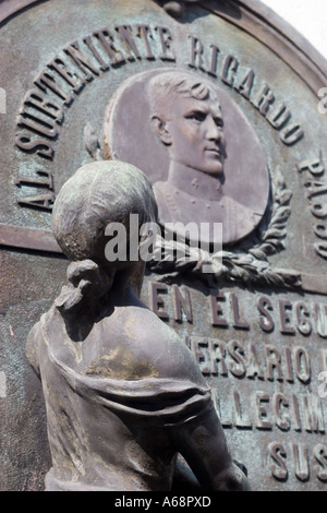 Recoleta Plaque F Stock Photo