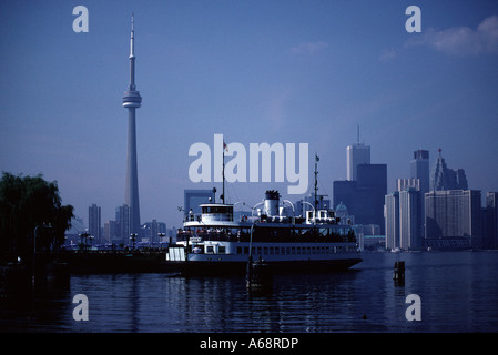 Toronto downtown as seen from Toronto Island. Ontario. Canada Stock Photo