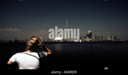 Toronto skyline from Ontario Lake. Toronto. Ontario. Canada. Stock Photo