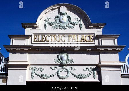 The restored facade of the Electric Palace cinema in Harwich Essex UK Stock Photo