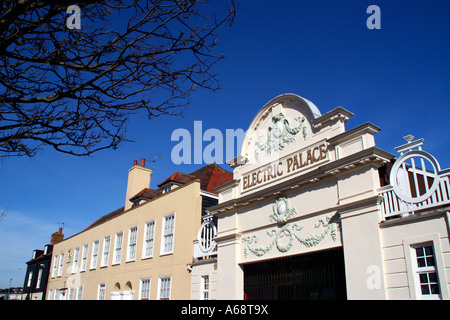 The restored facade of the Electric Palace cinema in Harwich Essex UK Stock Photo