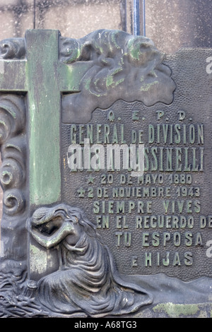 Recoleta Plaque B Stock Photo