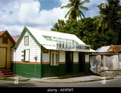 Barbados Bridgetown Vernons Cosy Bar in wooden shack Stock Photo
