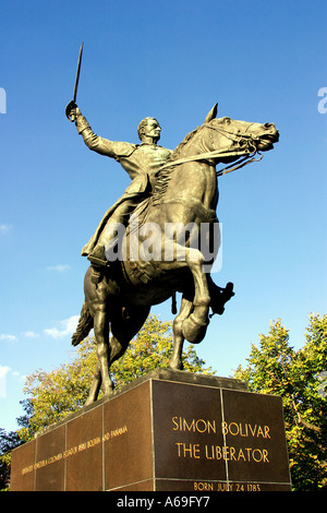 Bronz Statue Of Simon Bolivar The Liberator Liberated Venezuela ...