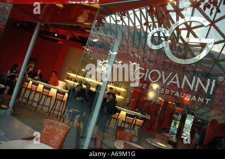 Giovanni cafe in Zlote Tarasy (Golden Terraces) shopping centre in Warsaw, Poland Stock Photo